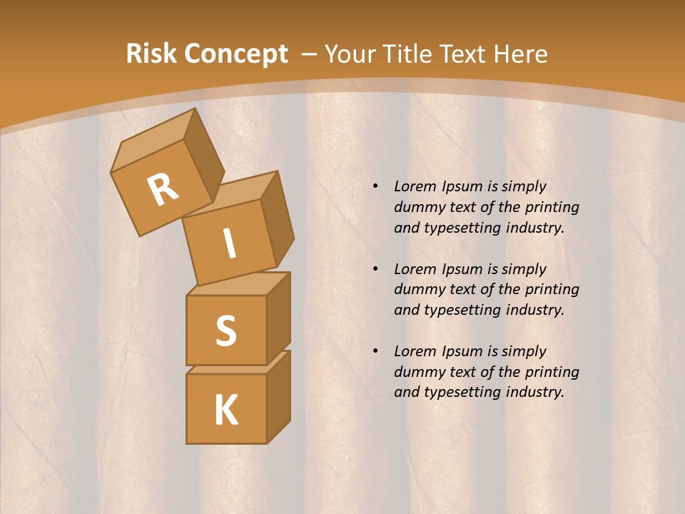 Objects Cigar Lung PowerPoint Template