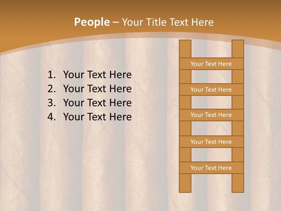 Objects Cigar Lung PowerPoint Template