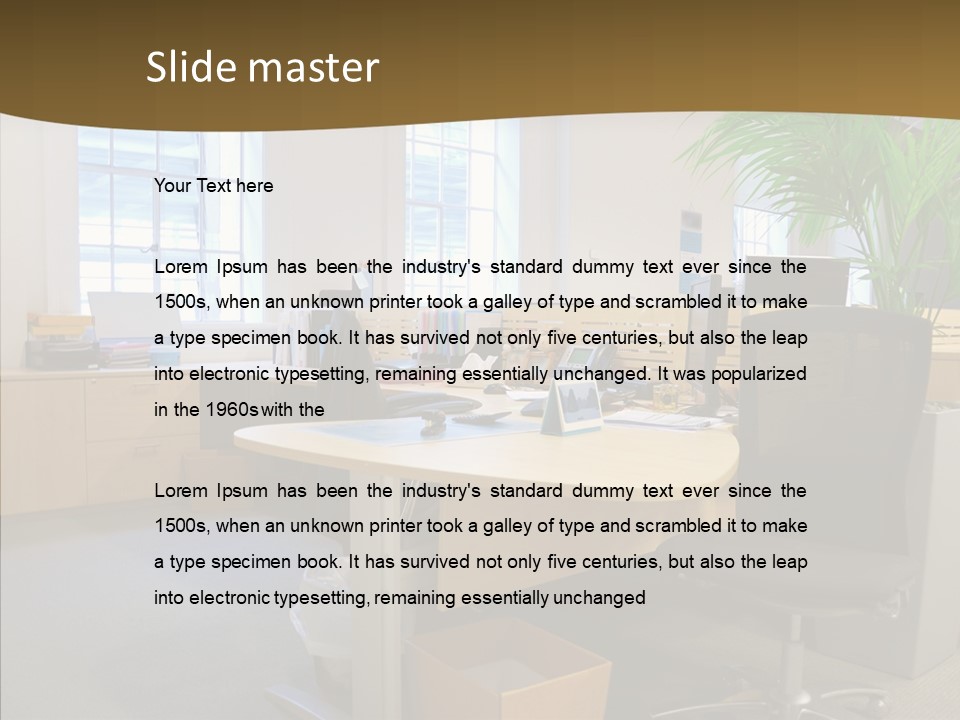Lcd Room Modern PowerPoint Template