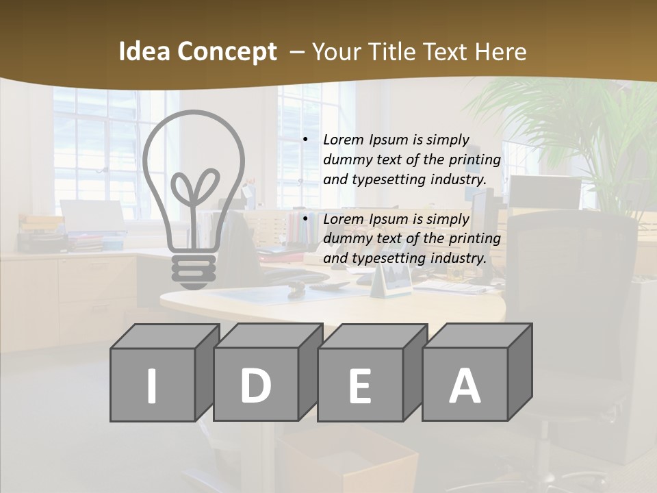 Lcd Room Modern PowerPoint Template
