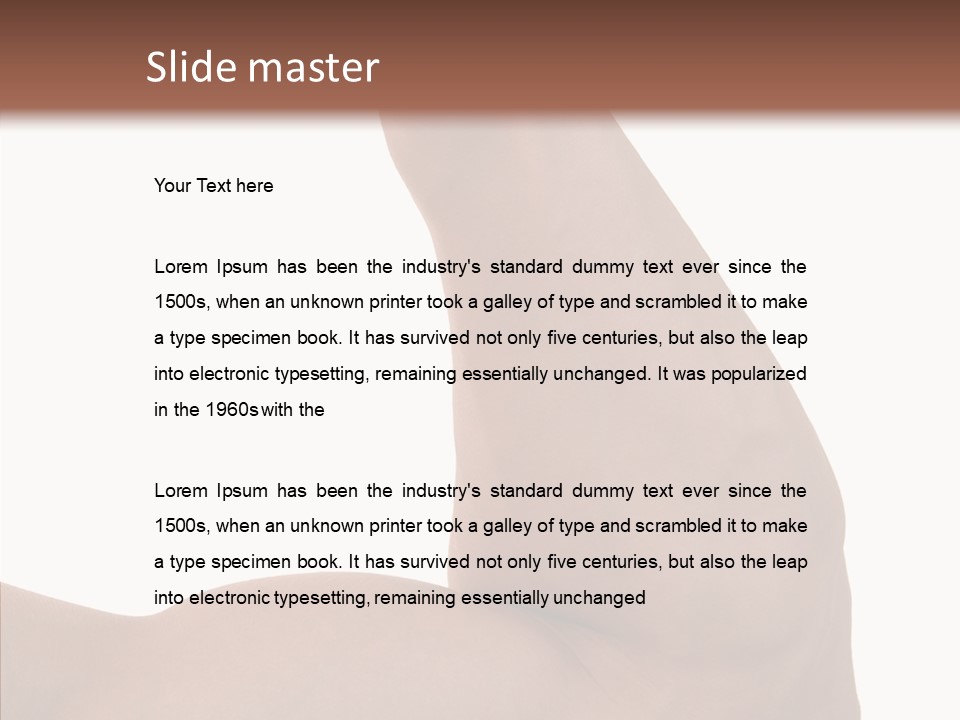 Flex Bicep Athlete PowerPoint Template