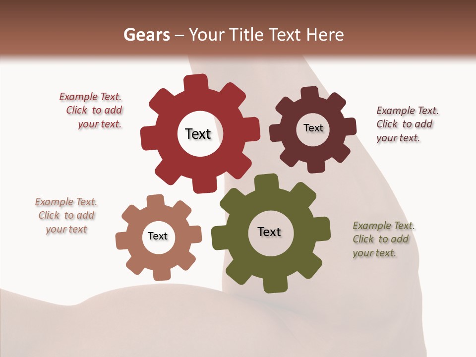 Flex Bicep Athlete PowerPoint Template