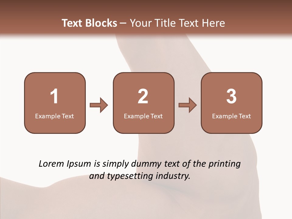 Flex Bicep Athlete PowerPoint Template