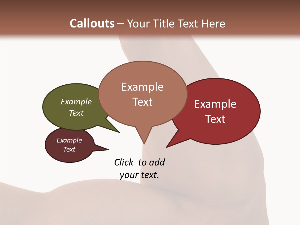 Flex Bicep Athlete PowerPoint Template