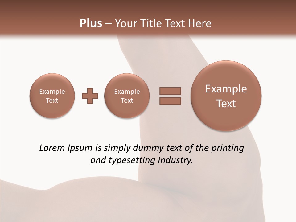 Flex Bicep Athlete PowerPoint Template