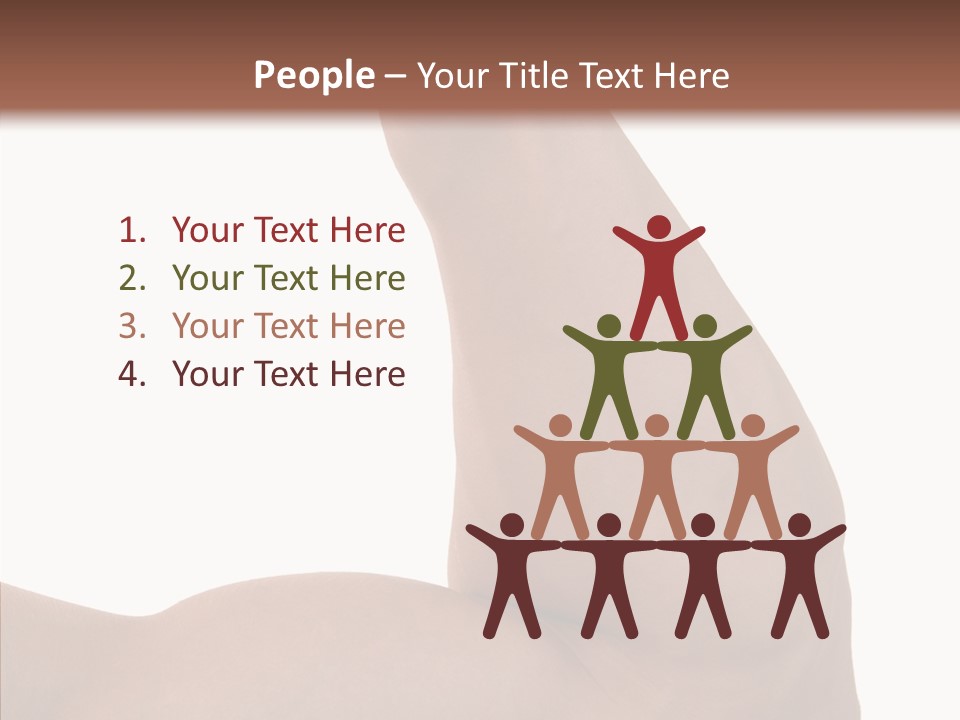 Flex Bicep Athlete PowerPoint Template