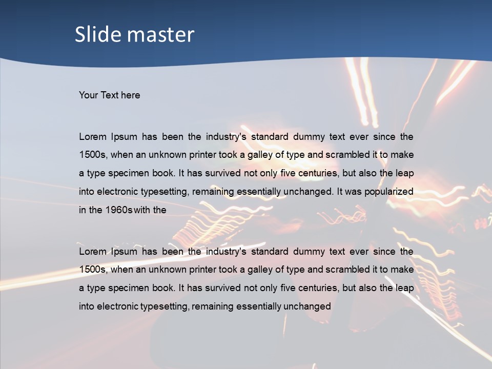 Speed Faster Traffic PowerPoint Template