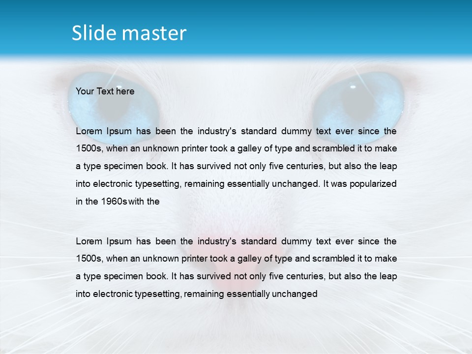 Tail Feline Curious PowerPoint Template
