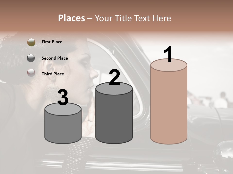 Beauty Profile Dress PowerPoint Template