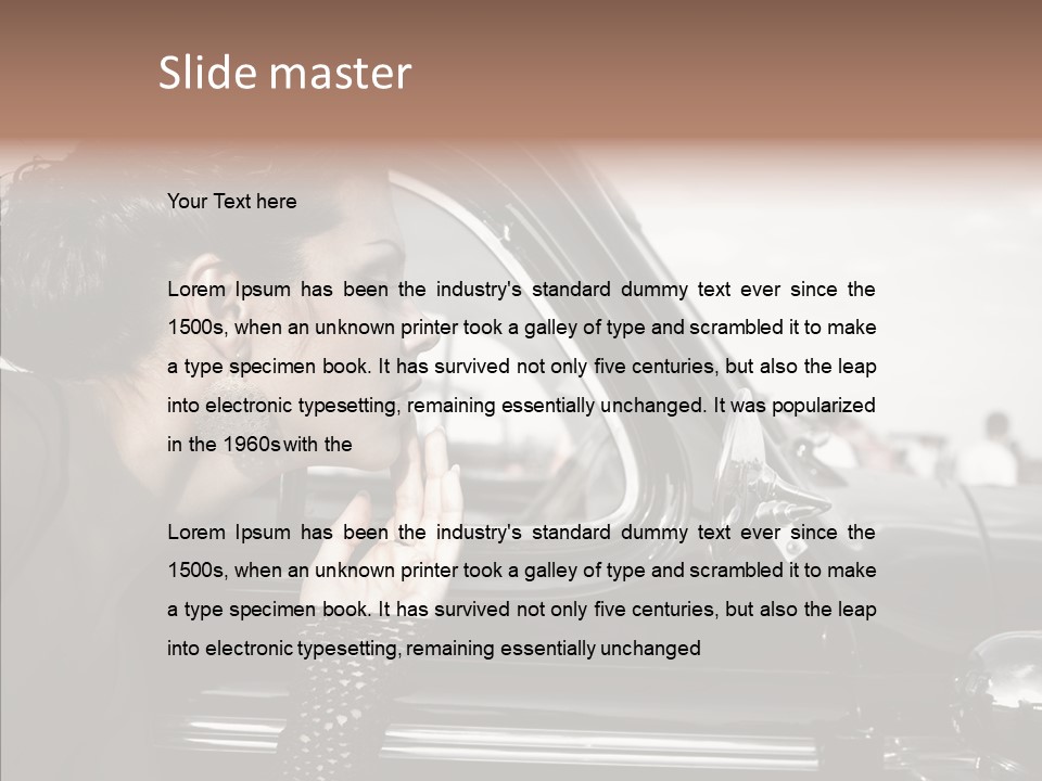 Beauty Profile Dress PowerPoint Template