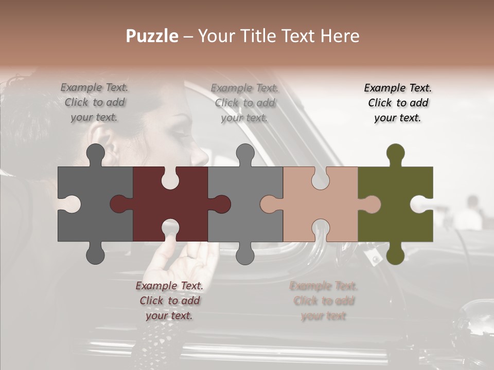 Beauty Profile Dress PowerPoint Template