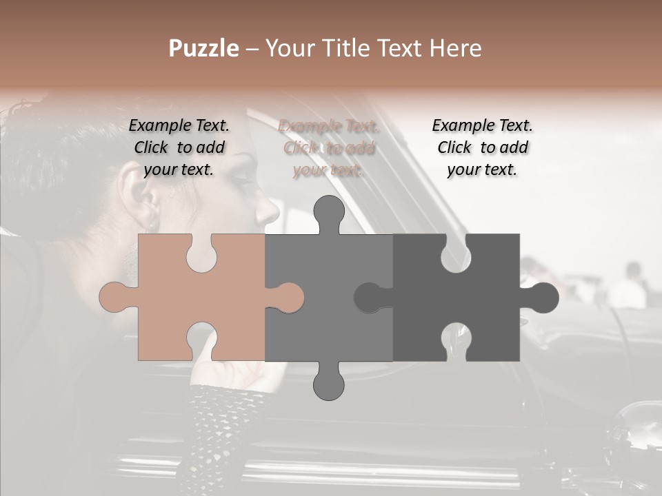 Beauty Profile Dress PowerPoint Template