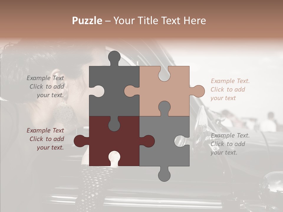 Beauty Profile Dress PowerPoint Template