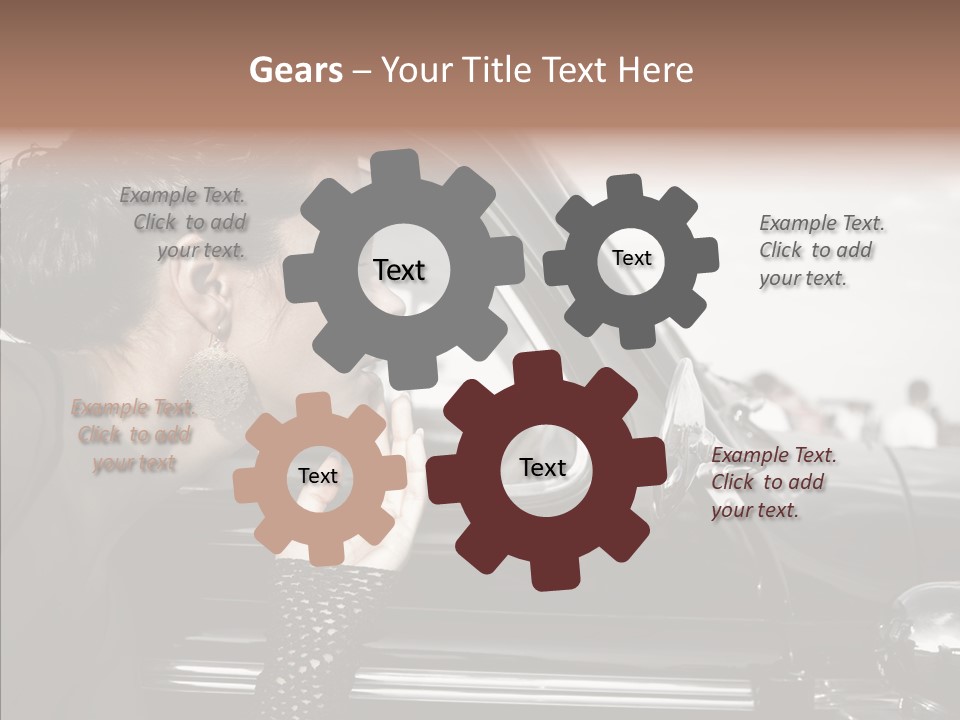 Beauty Profile Dress PowerPoint Template