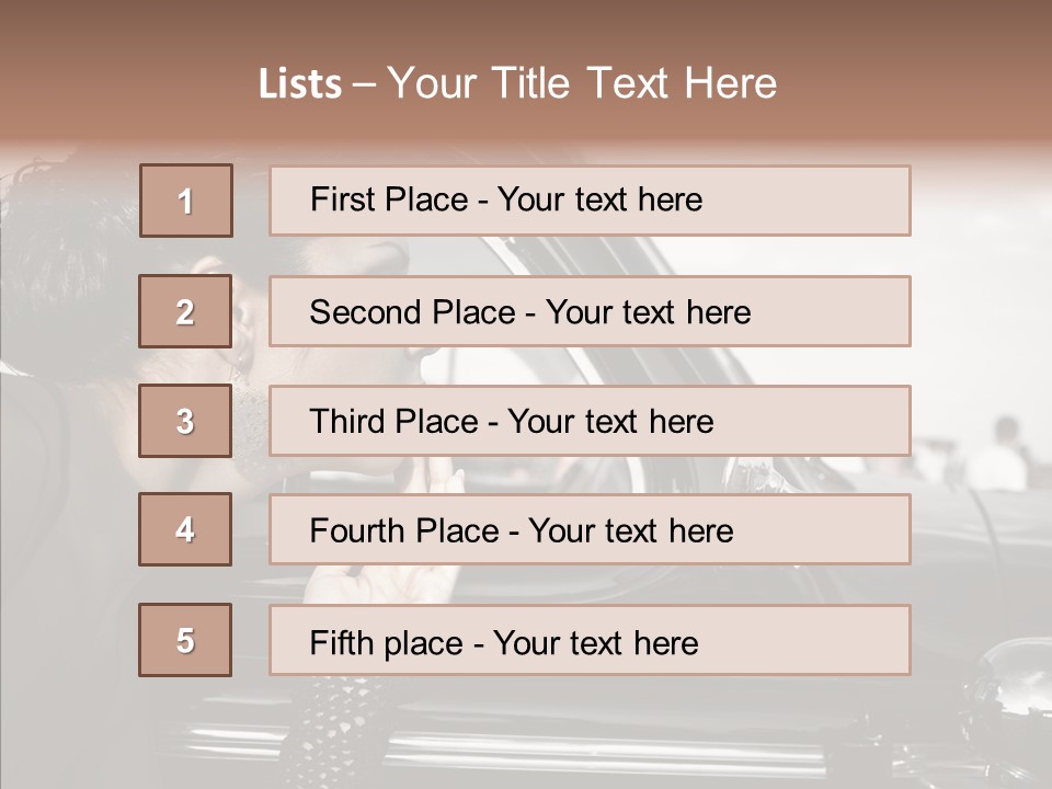 Beauty Profile Dress PowerPoint Template