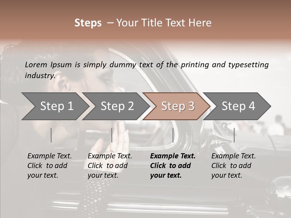 Beauty Profile Dress PowerPoint Template