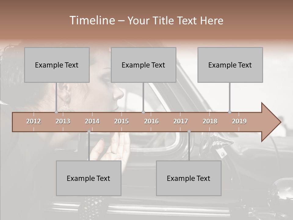 Beauty Profile Dress PowerPoint Template