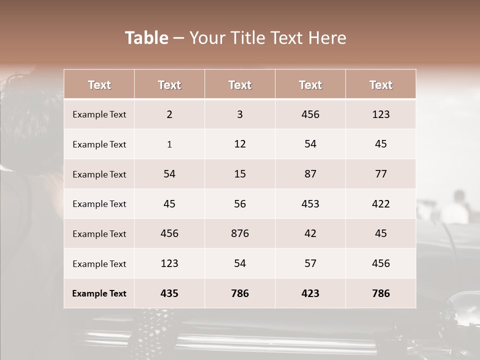 Beauty Profile Dress PowerPoint Template
