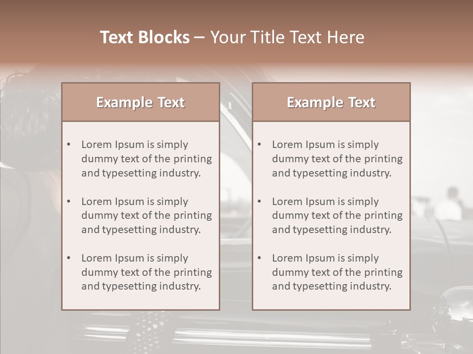 Beauty Profile Dress PowerPoint Template