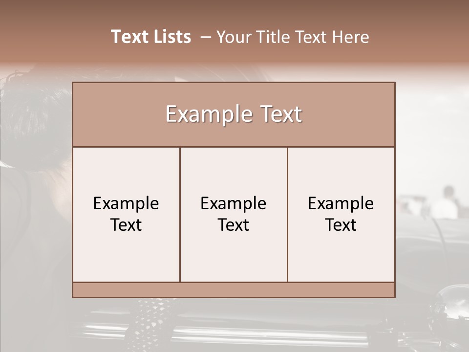 Beauty Profile Dress PowerPoint Template