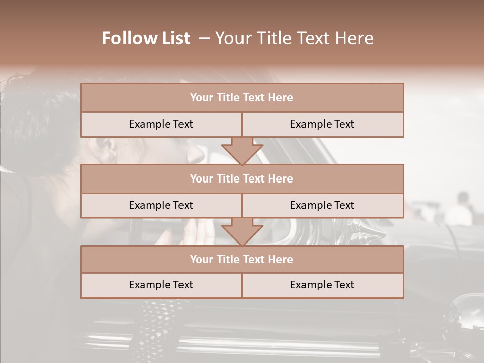 Beauty Profile Dress PowerPoint Template