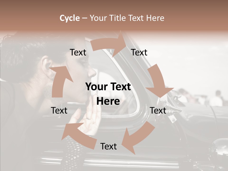 Beauty Profile Dress PowerPoint Template