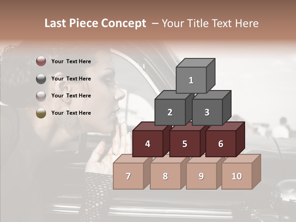 Beauty Profile Dress PowerPoint Template