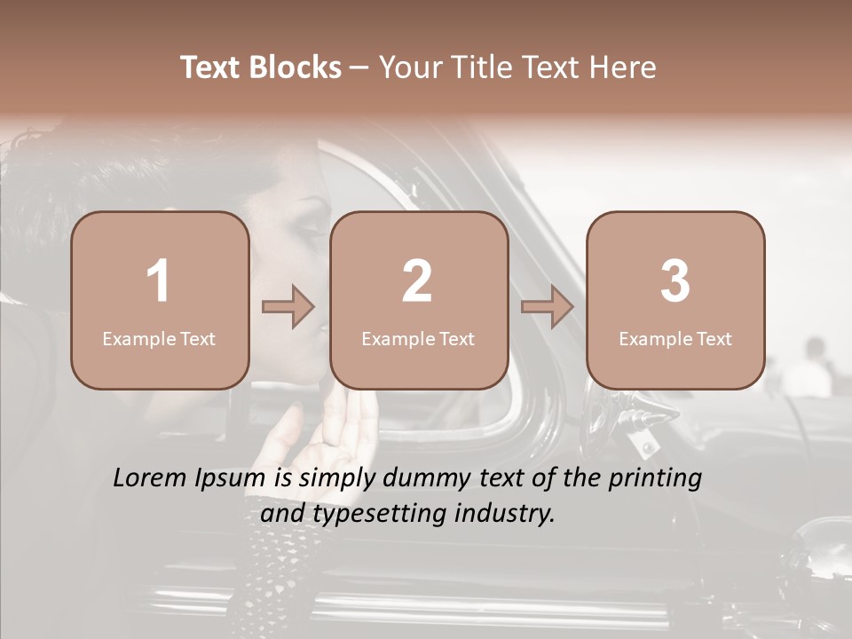 Beauty Profile Dress PowerPoint Template