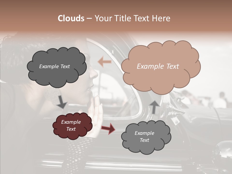 Beauty Profile Dress PowerPoint Template