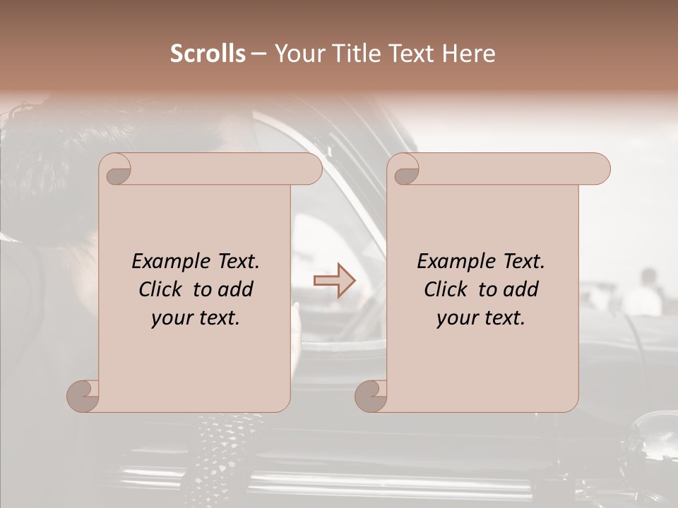 Beauty Profile Dress PowerPoint Template