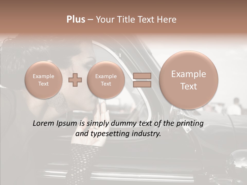 Beauty Profile Dress PowerPoint Template