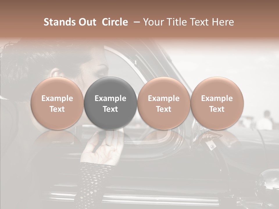 Beauty Profile Dress PowerPoint Template