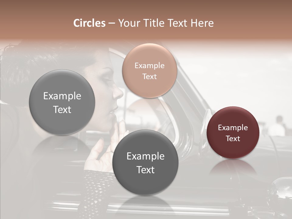 Beauty Profile Dress PowerPoint Template