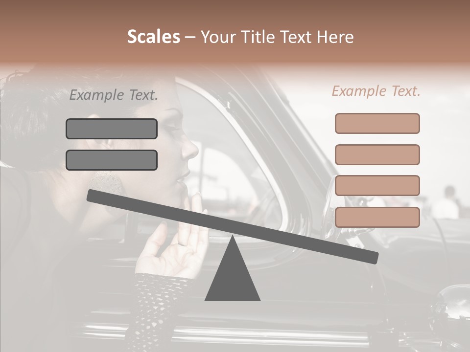 Beauty Profile Dress PowerPoint Template