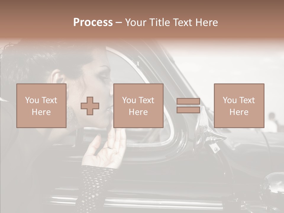 Beauty Profile Dress PowerPoint Template