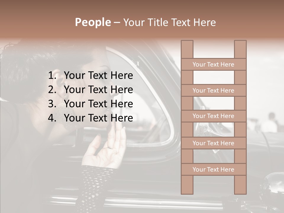 Beauty Profile Dress PowerPoint Template