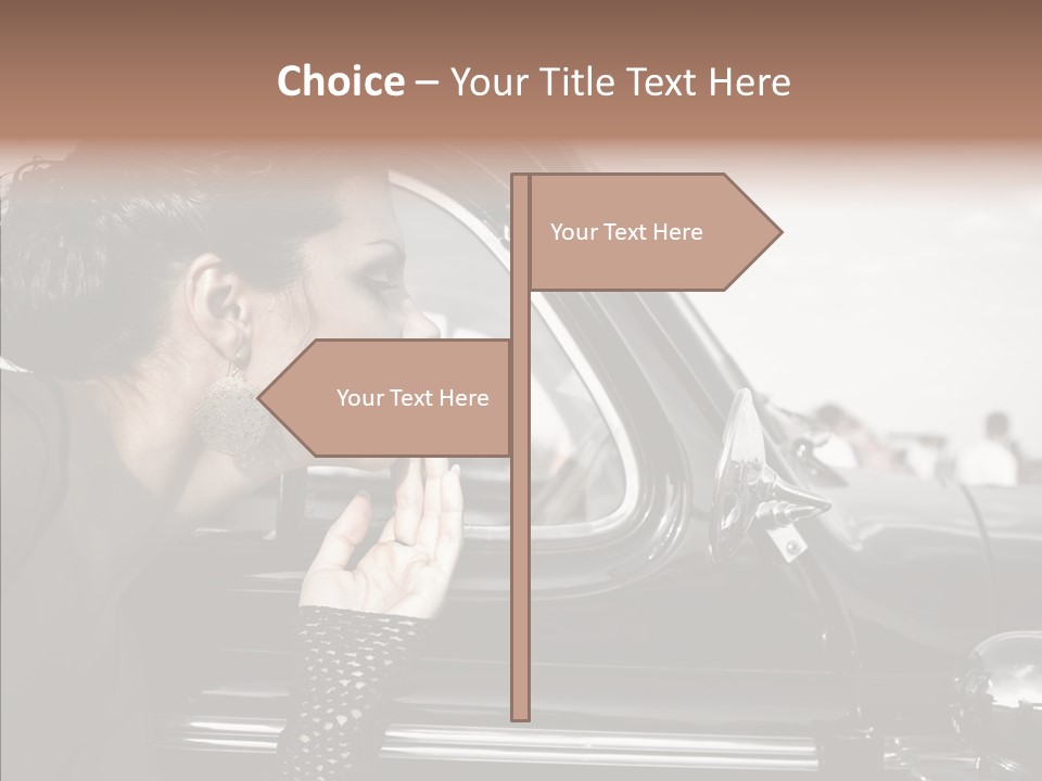 Beauty Profile Dress PowerPoint Template