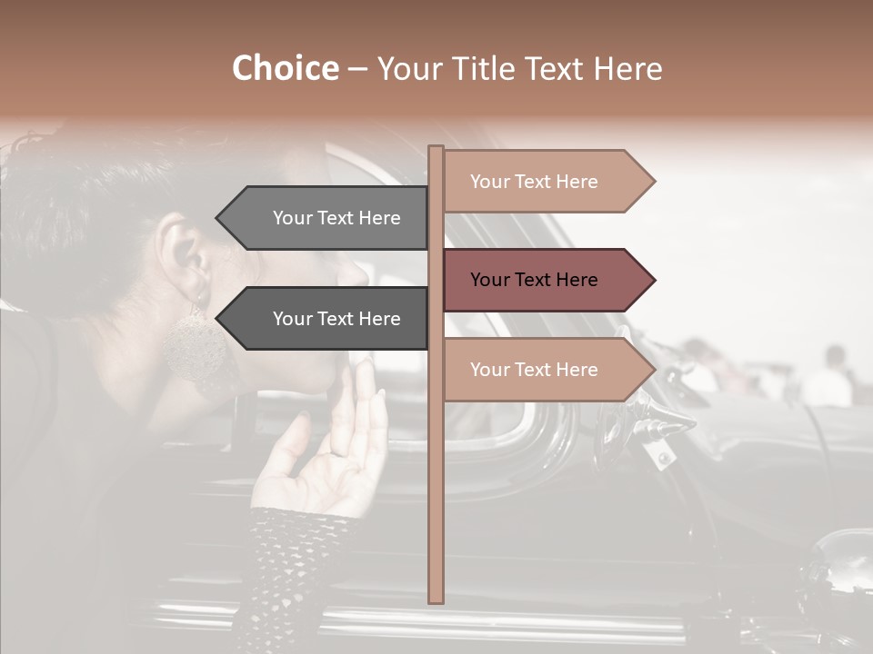 Beauty Profile Dress PowerPoint Template