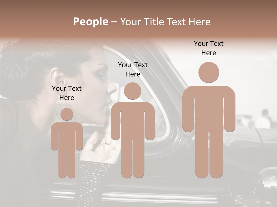 Beauty Profile Dress PowerPoint Template