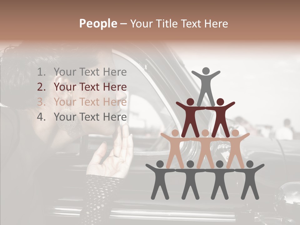 Beauty Profile Dress PowerPoint Template