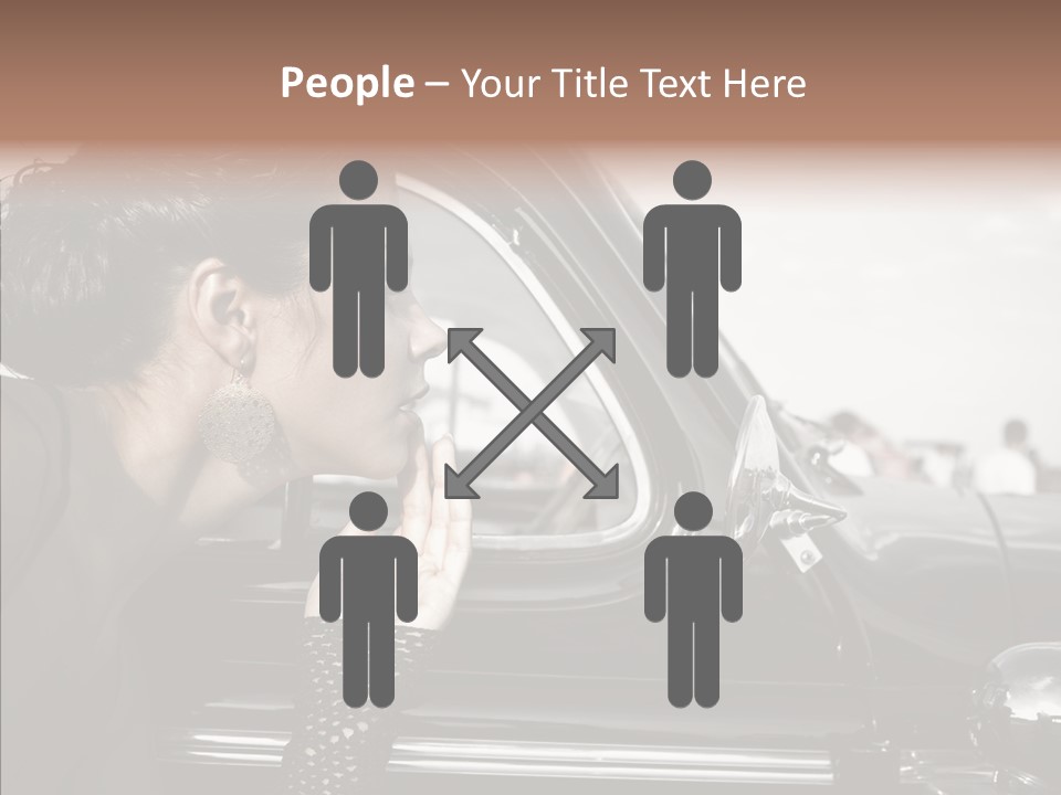 Beauty Profile Dress PowerPoint Template