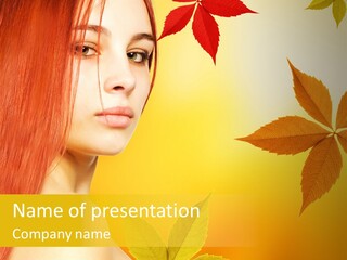 Innocence Spa Female PowerPoint Template