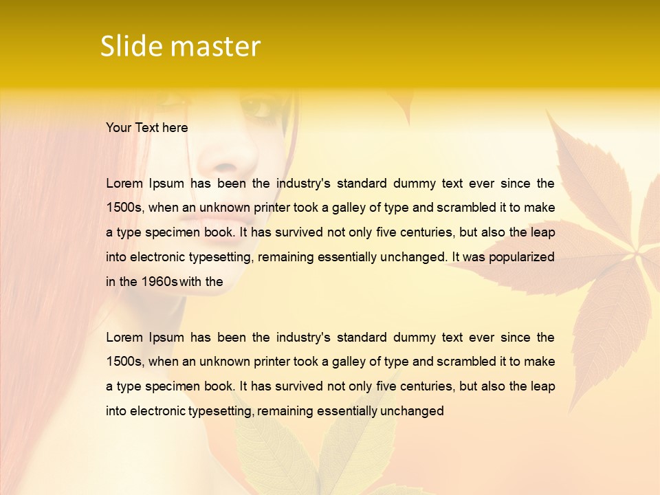 Innocence Spa Female PowerPoint Template