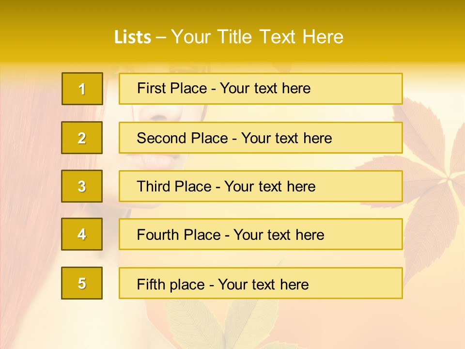 Innocence Spa Female PowerPoint Template