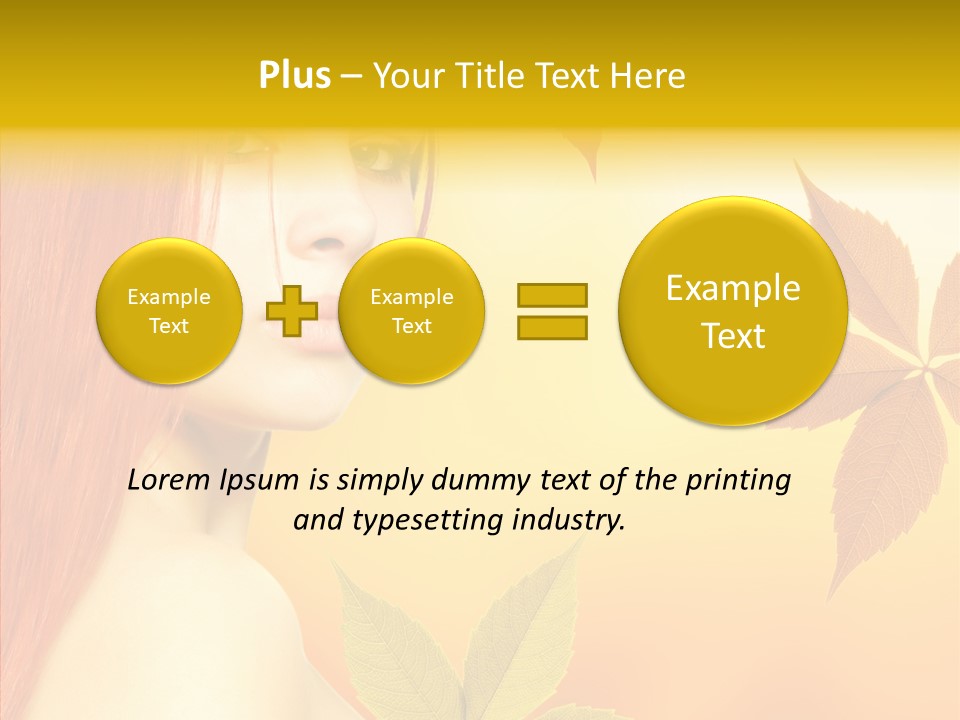 Innocence Spa Female PowerPoint Template