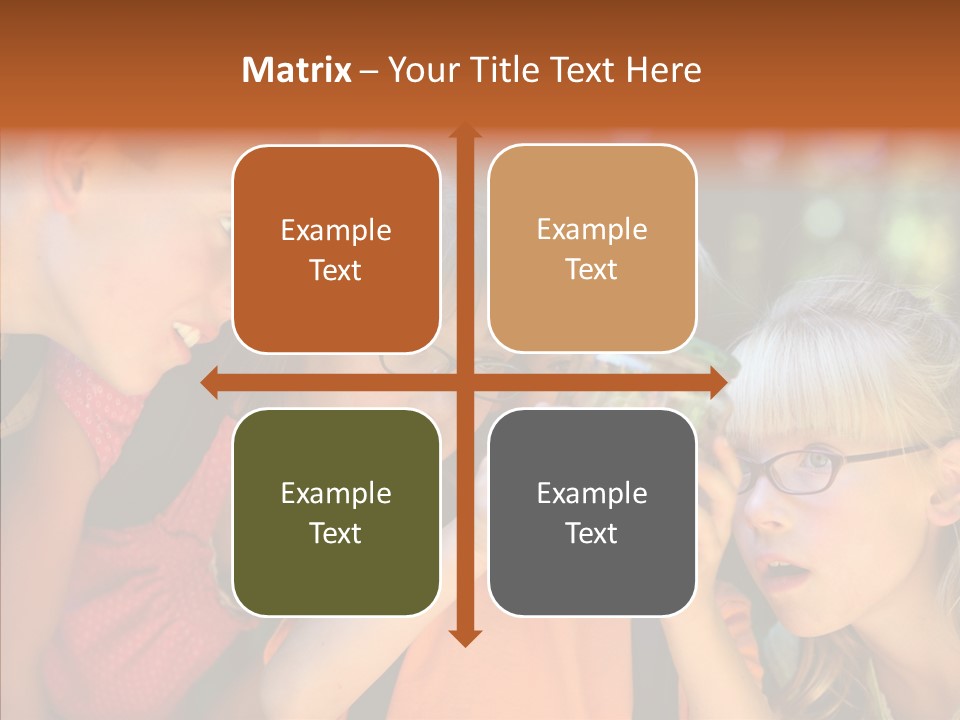 Nature Kid Girl PowerPoint Template