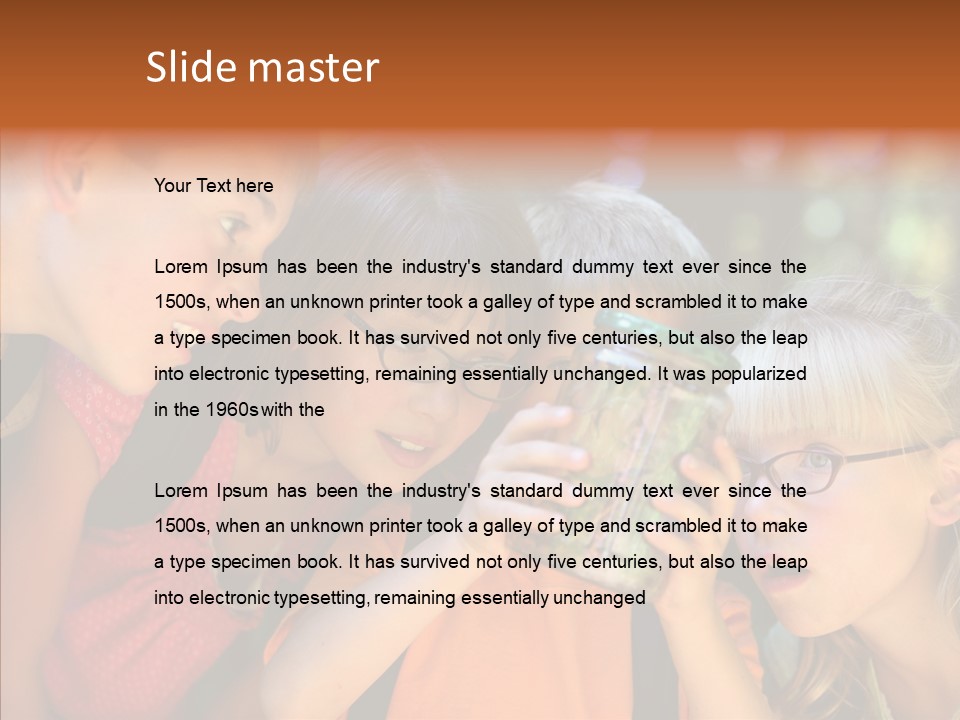 Nature Kid Girl PowerPoint Template