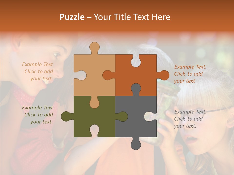 Nature Kid Girl PowerPoint Template