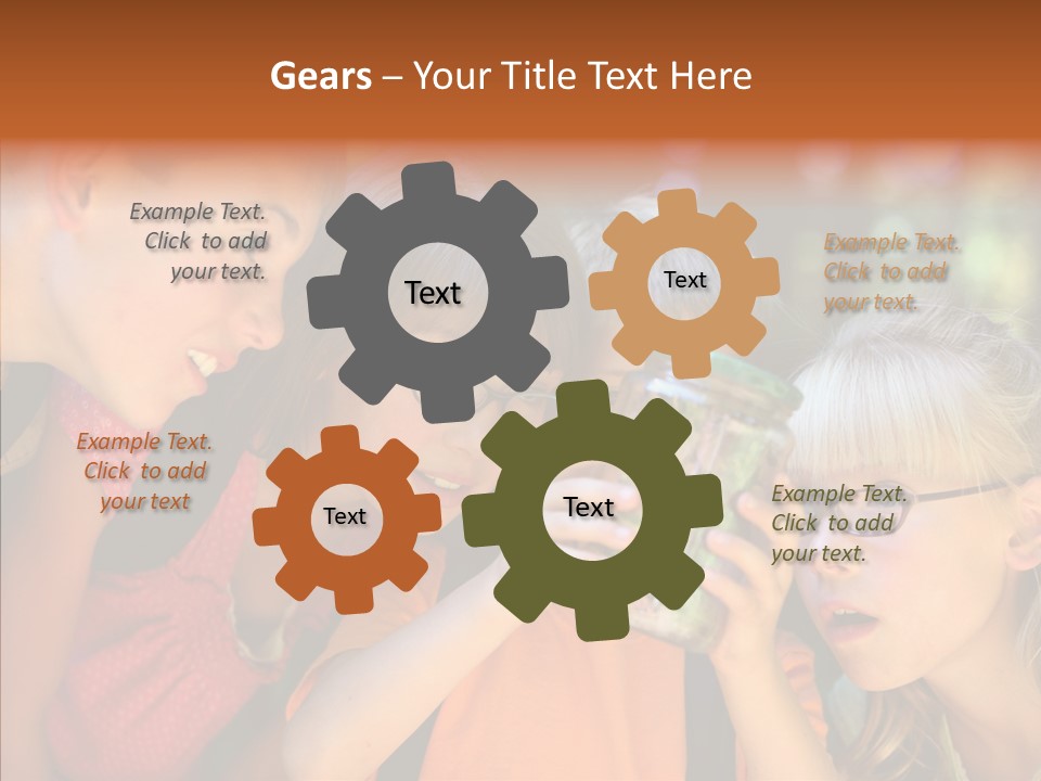 Nature Kid Girl PowerPoint Template