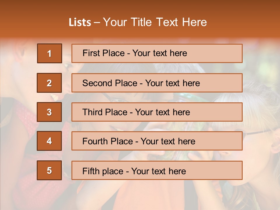 Nature Kid Girl PowerPoint Template